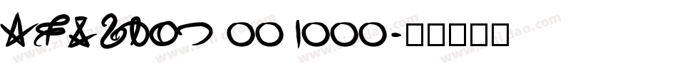 Version 001000字体转换
